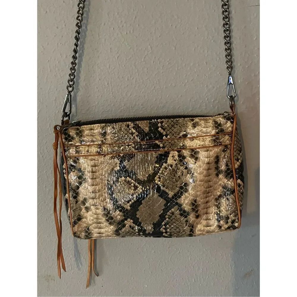 Rebecca Minkoff Snake Skin Crossbody bag with Dust Bag EUC - Picture 6 of 16